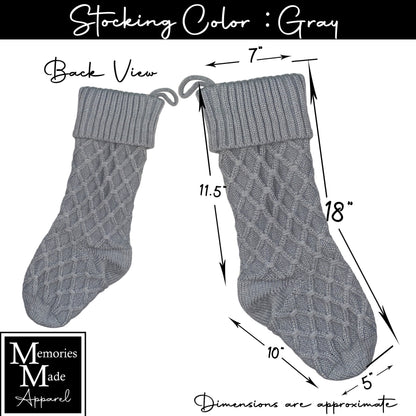 Knit Christmas Stocking- Style 2