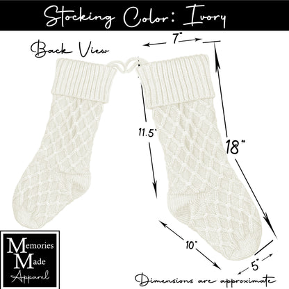 Knit Christmas Stocking- Style 2