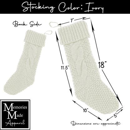 Knit Christmas Stocking- Style 3
