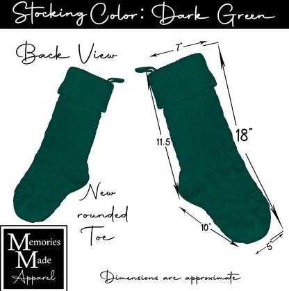 Knit Christmas Stocking- Style 4