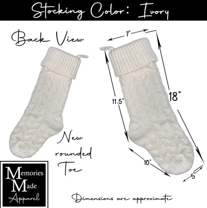 Knit Christmas Stocking- Style 4