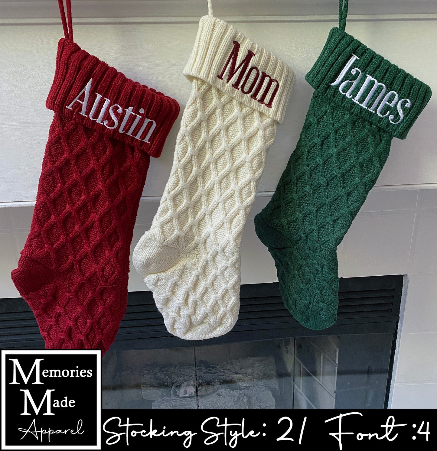 Knit Christmas Stocking- Style 2