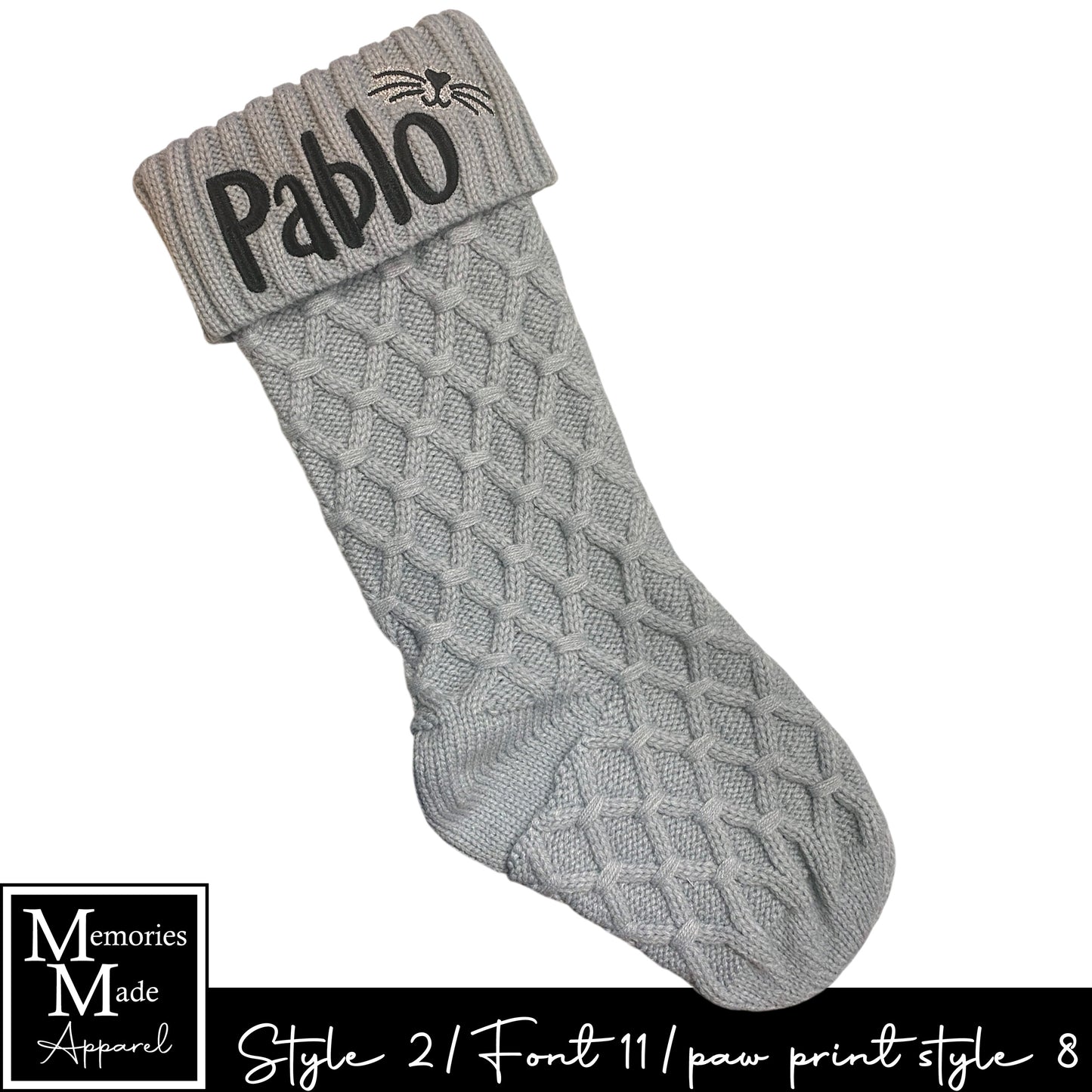 Knit Christmas Stocking- Style 2