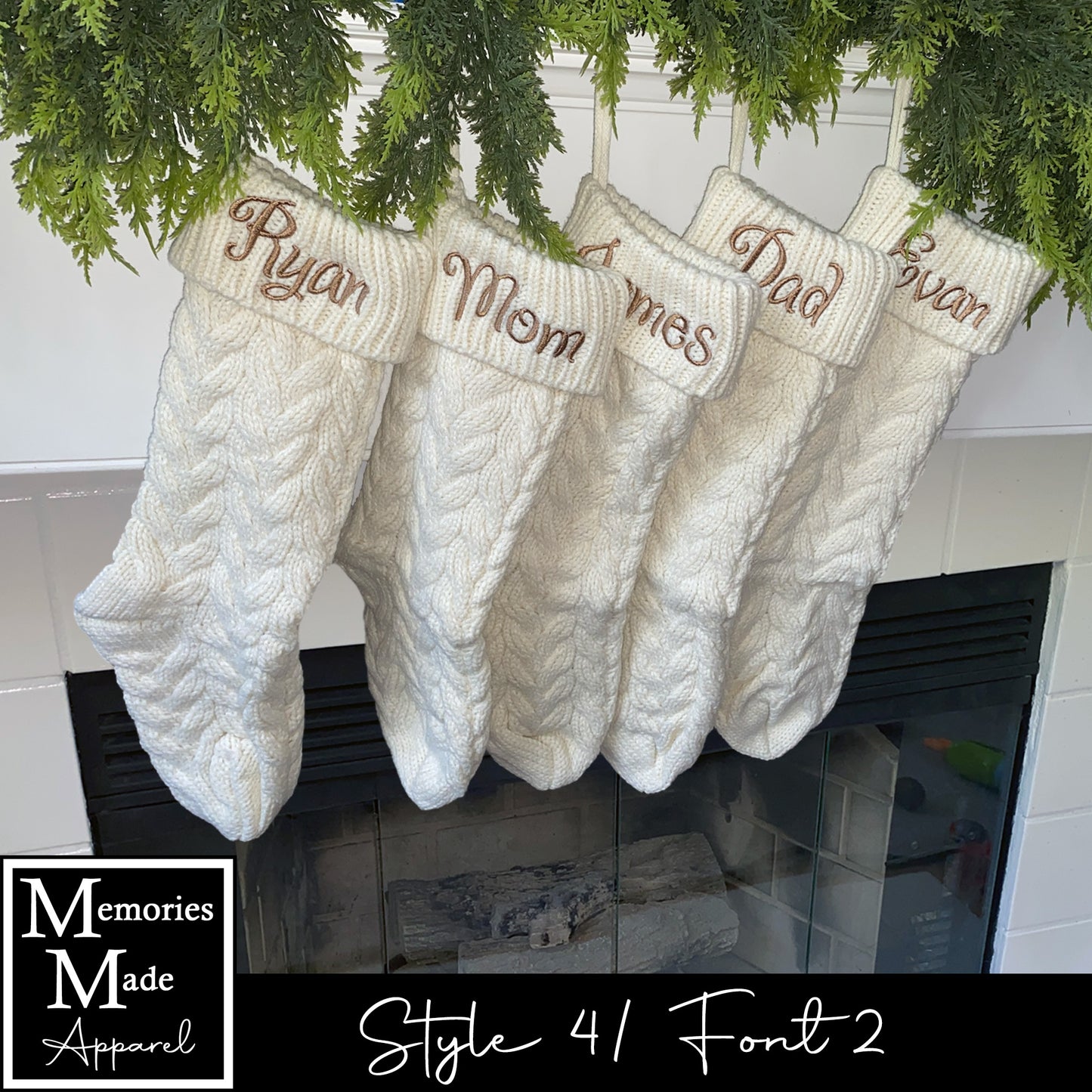 Knit Christmas Stocking- Style 4