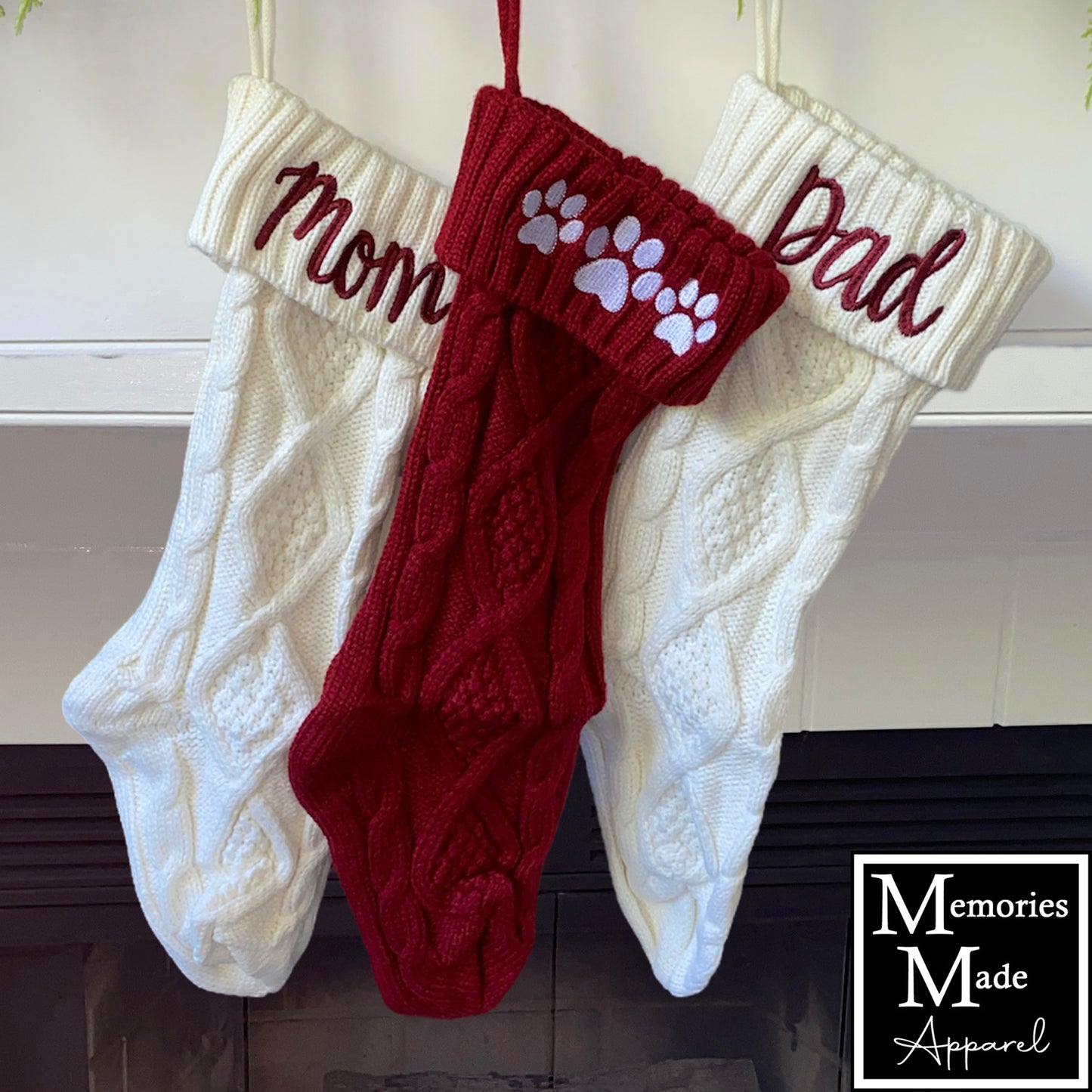 Knit Christmas Stocking- Style 1